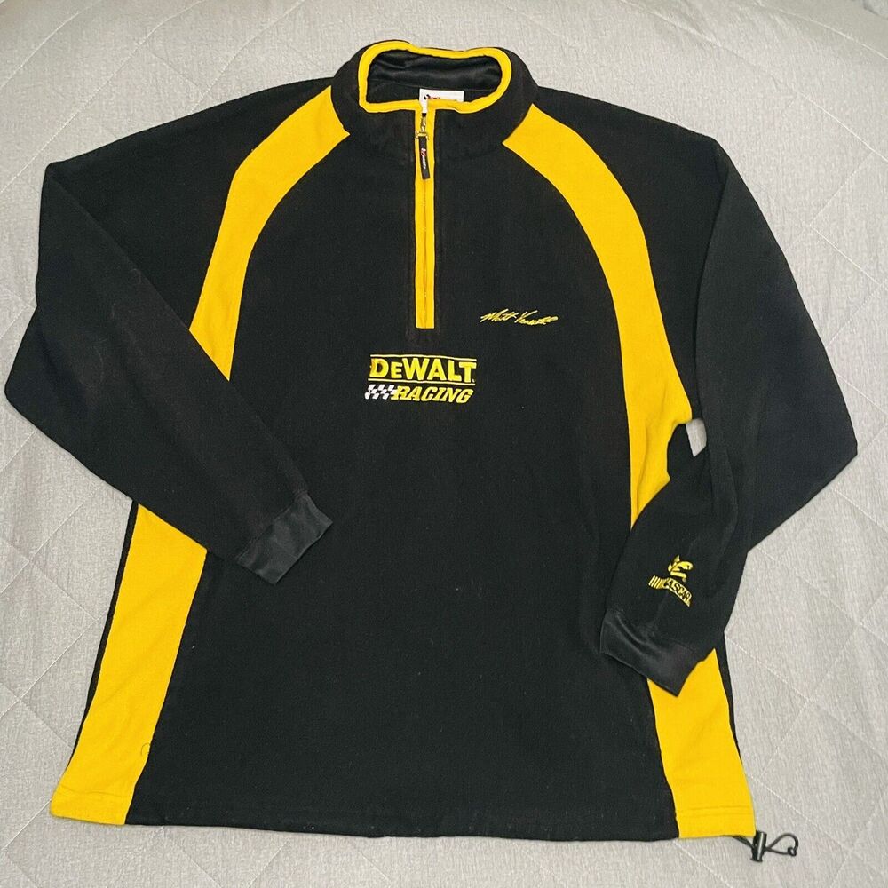 Matt Kenseth DeWalt Racing Pullover Team Caliber Vintage Black/yellow Size L